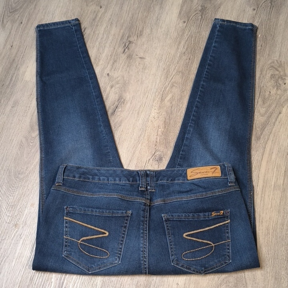 Leggings w/28.5" Inseam Low Rise Seven7 Denim Jeans sac719 - Picture 3 of 7